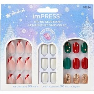 KISS imPRESS Press On Nails Limited Edition Holiday Gift Set NEW